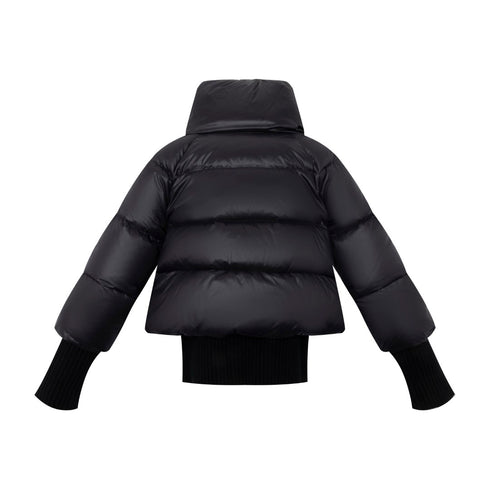 Ellabee Teen Double Zipper Bomber in Black